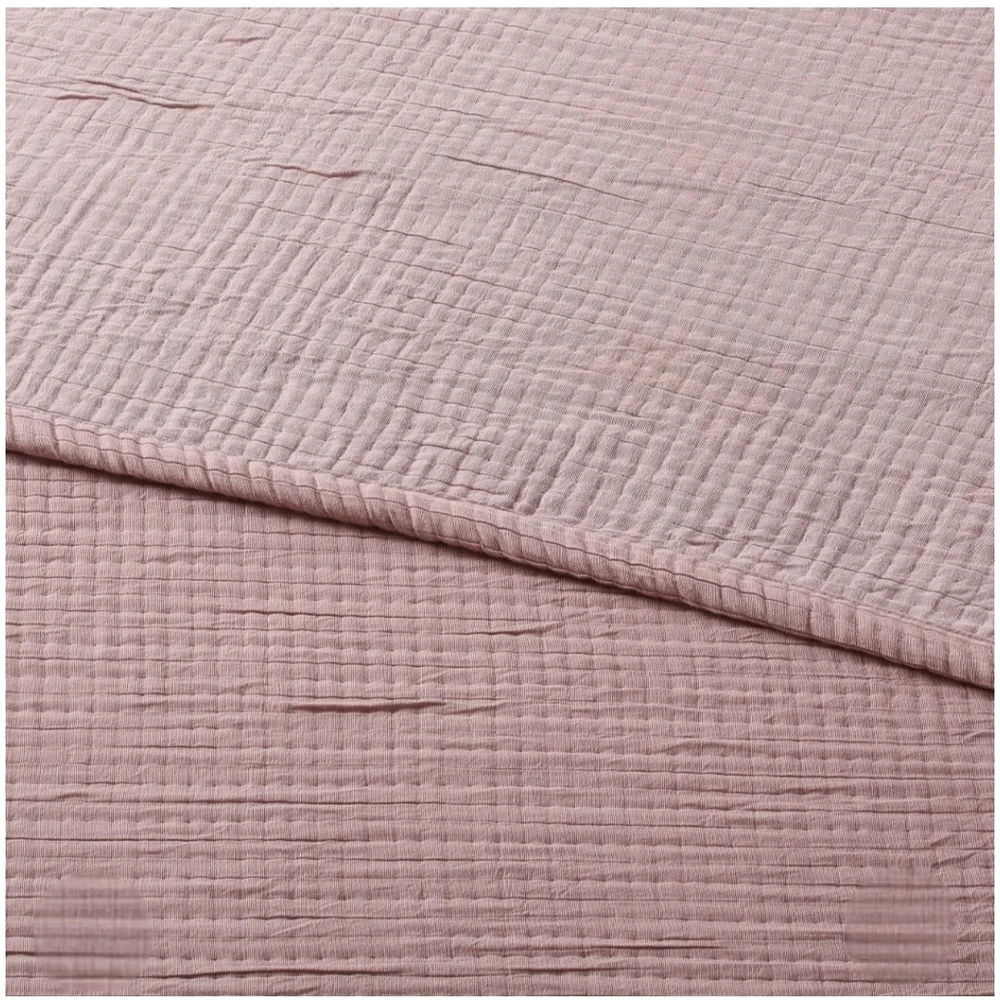 Threshold King Double Cloth Quilt Mauve